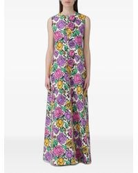Ter Et Bantine - Floral-Print Sleeveless Maxi Dress - Lyst