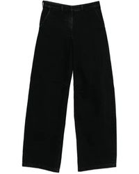 Entire studios - Cotton Wide-Leg Jeans - Lyst