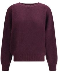 KHAITE - Wolfe V-Neck Knitted Cashmere Sweater - Lyst
