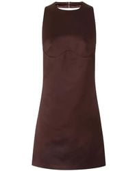 Elisabetta Franchi - Halterneck Chain-Link Mini Dress - Lyst