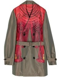 Comme des Garçons - グラフィック ベルテッド コート - Lyst