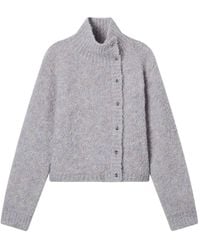 B+ AB - Button High-Neck Cardigan - Lyst
