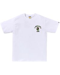 A Bathing Ape - Camo Colleget-Shirt - Lyst