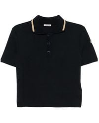 Moncler - Polo À Patch Logo - Lyst