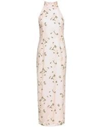ROTATE BIRGER CHRISTENSEN - Robe Longue À Fleurs - Lyst