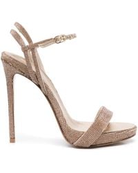 Le Silla - Gwen 120mm Crystal-embellished Sandals - Lyst