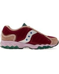 Saucony - X Jae Tips Matrix "Burgundy/Tan/Multicolour" Sneakers - Lyst