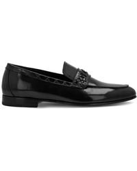 Philipp Plein - Croco Printed Leather Loafers - Lyst