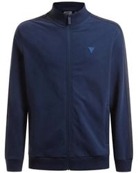 Guess - Zip-Up Logo-Tape Sweatshirt - Lyst