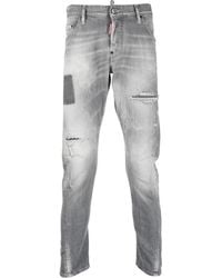 DSquared² - Distressed-Effect Slim-Fit Jeans - Lyst