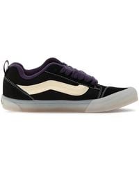 Vans - Knu Skool Suede-Panel Sneakers - Lyst
