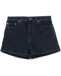 Burberry - Pantalones vaqueros cortos con detalle de parche - Lyst