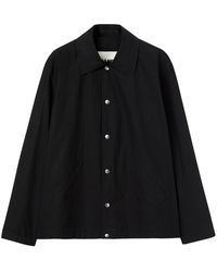 Jil Sander - Logo-print Cotton-poplin Shirt Jacket - Lyst