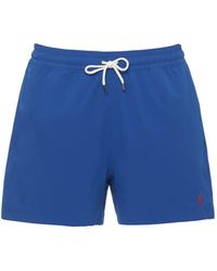 Polo Ralph Lauren - Logo-Embroidered Drawstring Swim Shorts - Lyst