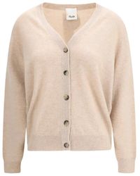 Allude - Button V-Neck Cardigan - Lyst