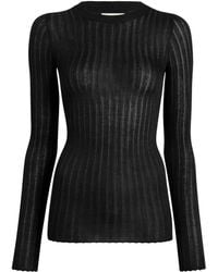 KHAITE - Elm Ribbed Long-sleeve Top - Lyst