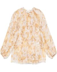 Zimmermann - Frill-Detail Billow Blouse - Lyst
