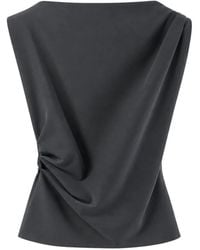 Herno - Draped Sleeveless Top - Lyst