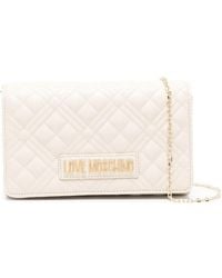 Love Moschino - Quilted Chain-Strap Shoulder Bag - Lyst