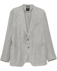 ZEGNA - Single-Breasted Linen Blazer - Lyst