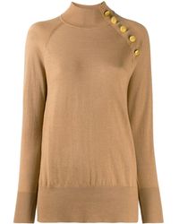 Snobby Sheep Fein gestrickter Rollkragenpullover - Mehrfarbig