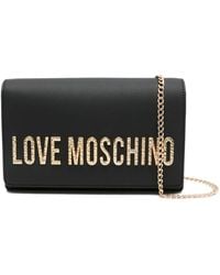 Love Moschino - Clutch Mit Logo-Schild - Lyst