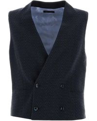 Giorgio Armani - Zigzag Waistcoat - Lyst