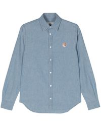 Maison Kitsuné - Hemd Mit Fox Head-Patch - Lyst