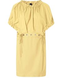 Pinko - Puff-Sleeve Drawstring Dress - Lyst