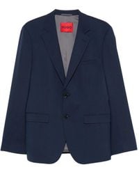 BOSS - Single-Breasted Notched-Lapels Blazer - Lyst