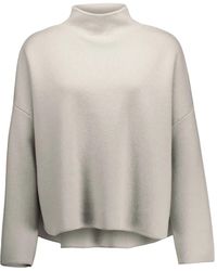 Allude - Kaschmirpullover mit Stehkragen - Lyst