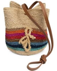 Ruslan Baginskiy - Striped Straw Pouch Bag - Lyst