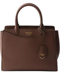 Prada - Medium Prelude Leather Handbag - Lyst