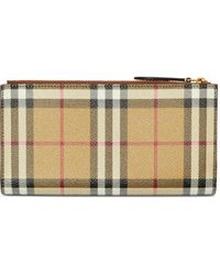 Burberry - Kariertes Portemonnaie - Lyst
