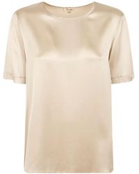 HER SHIRT HER DRESS - Satin-Finish Short-Sleeve T-Shirt - Lyst