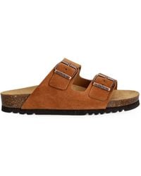 Scholl - Double Buckle-Strap Slides - Lyst