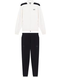 EA7 - Sweat Zippé À Logo Imprimé - Lyst