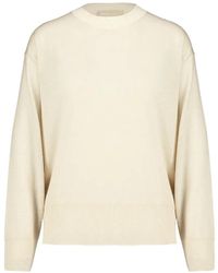 120% Lino - Pullover Mit Rundem Ausschnitt - Lyst