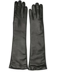 Restelli - Cashmere-Lined Leather Gloves - Lyst