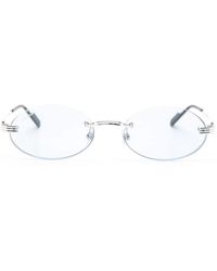 Cartier - Rimless Oval-Frame Sunglasses - Lyst
