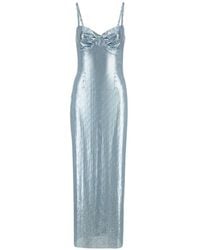 Rabanne - Chainmail Gathered Maxi Dress - Lyst