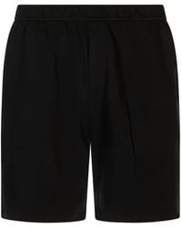 Kiton - Bermudas Elásticas Con Logo Bordado - Lyst
