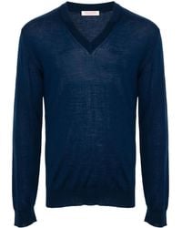 Valentino Garavani - V-Neck Virgin-Wool Jumper - Lyst