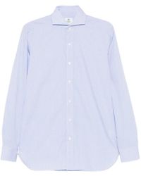 Luigi Borrelli Napoli - Micro-Check Cotton Shirt - Lyst