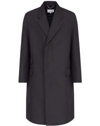 Maison Margiela - Single-Breasted Mid-Length Coat - Lyst
