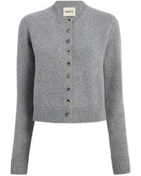 KHAITE - Everheart Button-Front Cashmere Cardigan - Lyst