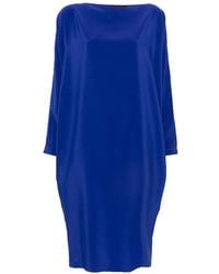 Gianluca Capannolo - Margarita Slit-Sleeve Boat-Neck Midi Dress - Lyst