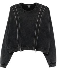 R13 - Zip-Detailed Sweatshirt - Lyst