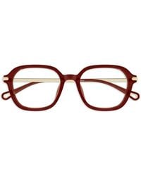Chloé - Brille Mit Logo - Lyst