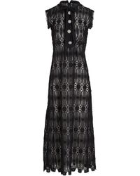 Giambattista Valli - Robe longue en macramé brodé - Lyst